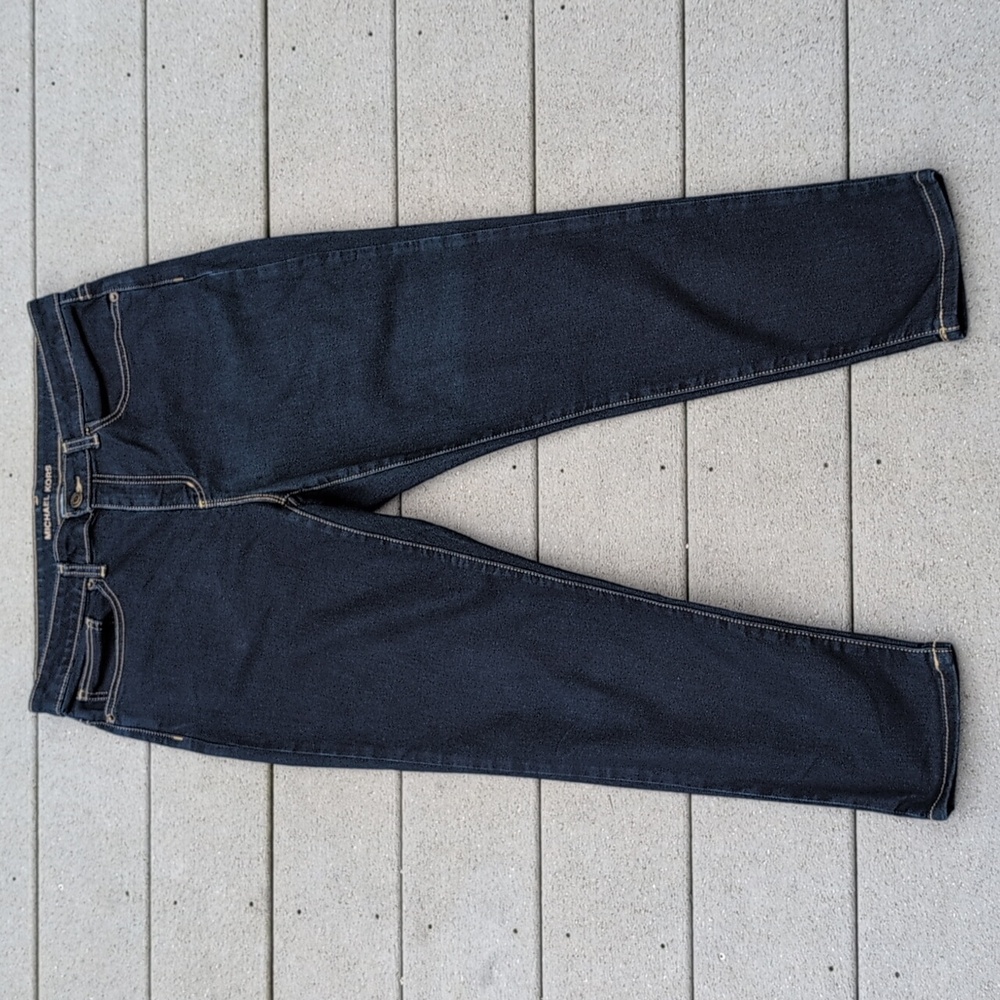 Michael Kors Izzy Cropped Skinny Jeans | MK Darkwash Cropped Jeans